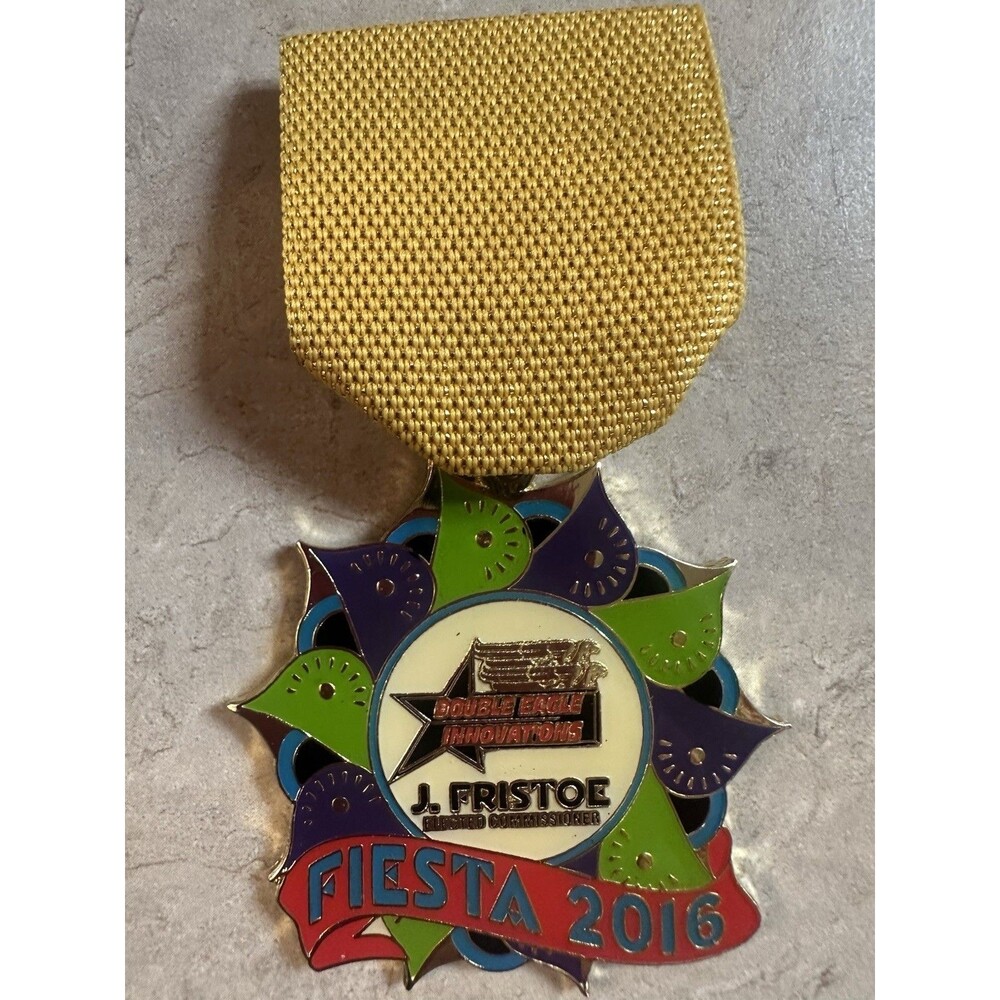 San Antonio Fiesta Medals Double Eagle Innovations 2016 J. Fristoe Viva Fiesta